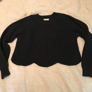 Aritzia Wilfred cropped wool sweater